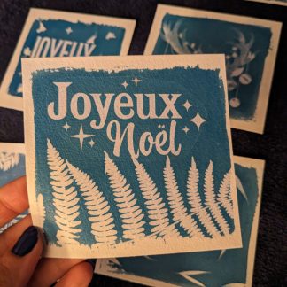 Réalise tes cartes de Noël en cyanotype - Mercredi 10 décembre 2025 de 15h à16h30