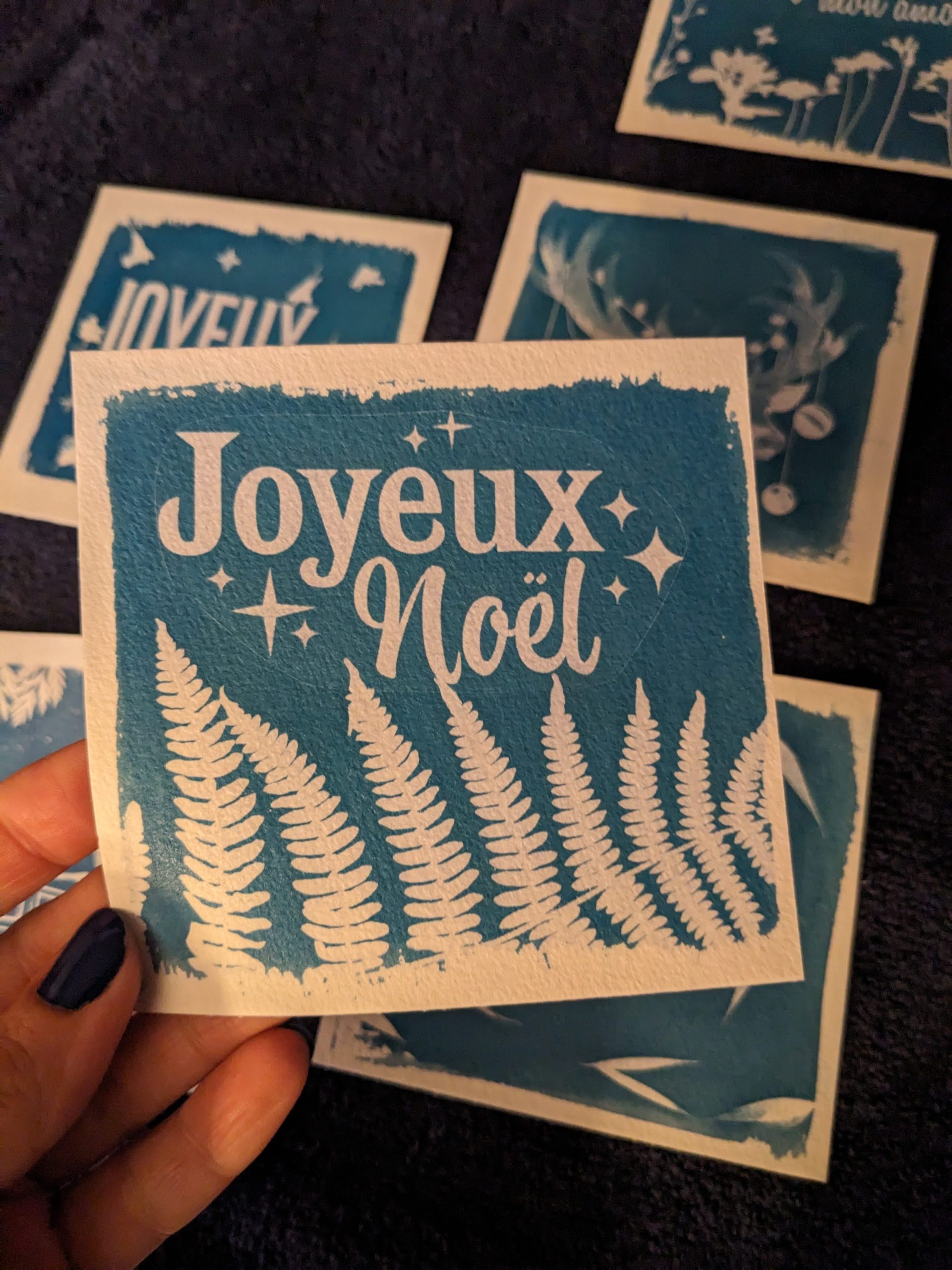 Réalise tes cartes de Noël en cyanotype - Mercredi 10 décembre 2025 de 15h à16h30